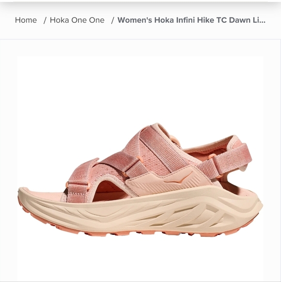 Hoka Infini Hike TC Womens Dawn Light/Vanilla New - Picture 3 of 8